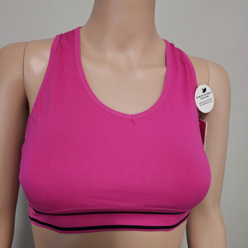 Vibrant Pink Sports Bra